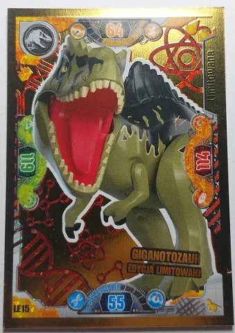 Jurassic World Trading Card Game (Polish) Series 2 - # LE15 Giganotozaur Edycja Limitowana