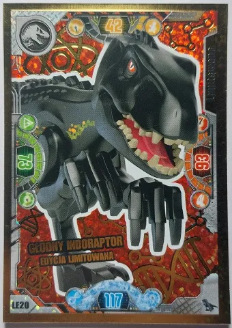 Jurassic World Trading Card Game (Polish) Series 2 - # LE20 Głodny Indoraptor Edycja Limitowana