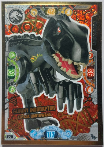 Jurassic World Trading Card Game (Polish) Series 2 - # LE20 Głodny Indoraptor Edycja Limitowana