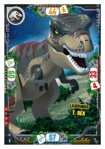 Jurassic World Trading Card Game (German) Series 3 - # 1 Lauernder T. rex