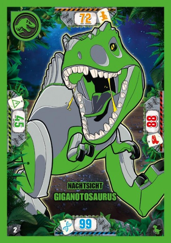 Jurassic World Trading Card Game (German) Series 3 - # 2 Nachtsicht Giganotosaurus