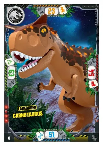 Jurassic World Trading Card Game (German) Series 3 - # 8 Lauernder Carnotaurus