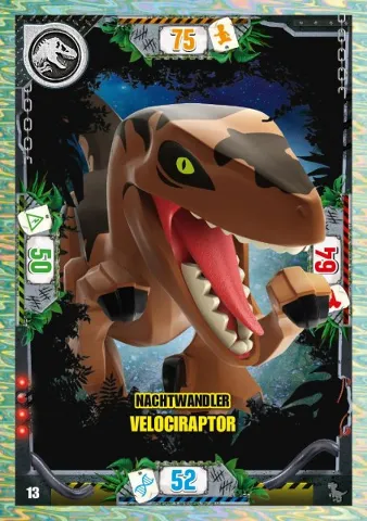 Jurassic World Trading Card Game (German) Series 3 - # 13 Nachtwandler Velociraptor