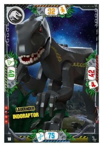 Jurassic World Trading Card Game (German) Series 3 - # 18 Lauernder Indoraptor