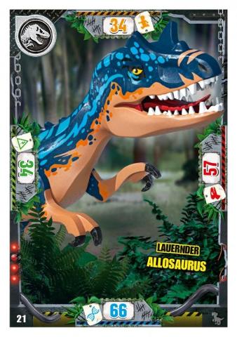 Jurassic World Trading Card Game (German) Series 3 - # 21 Lauernder Allosaurus