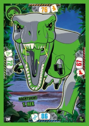 Jurassic World Trading Card Game (German) Series 3 - # 28 Nachtsicht T. rex