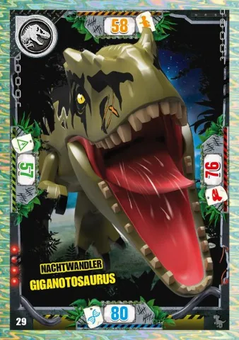 Jurassic World Trading Card Game (German) Series 3 - # 29 Nachtwandler Giganotosaurus
