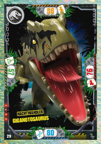 Jurassic World Trading Card Game (German) Series 3 - # 29 Nachtwandler Giganotosaurus