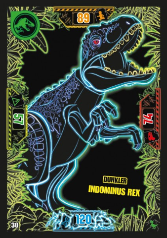 Jurassic World Trading Card Game (German) Series 3 - # 30 Dunkler Indominus Rex