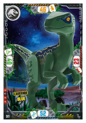 Jurassic World Trading Card Game (German) Series 3 - # 31 Lauernde Blue