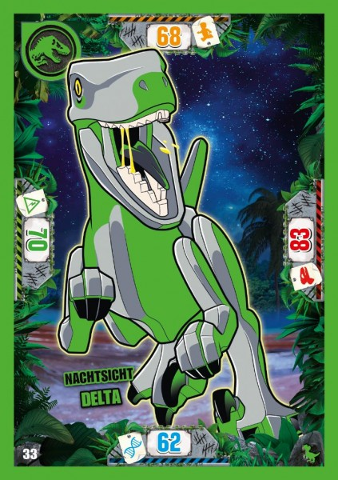 Jurassic World Trading Card Game (German) Series 3 - # 33 Nachtsicht Delta