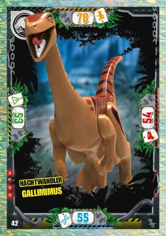 Jurassic World Trading Card Game (German) Series 3 - # 42 Nachtwandler Gallimimus