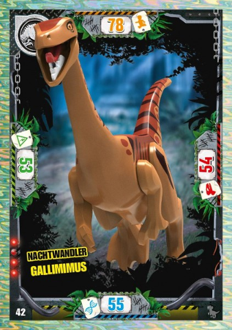 Jurassic World Trading Card Game (German) Series 3 - # 42 Nachtwandler Gallimimus