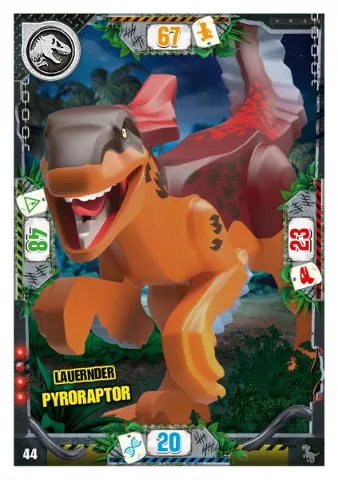 Jurassic World Trading Card Game (German) Series 3 - # 44 Lauernder Pyroraptor