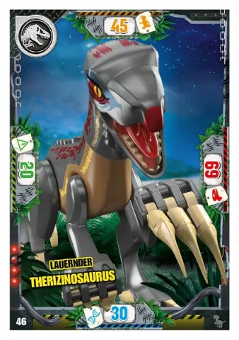 Jurassic World Trading Card Game (German) Series 3 - # 46 Lauernder Therizinosaurus