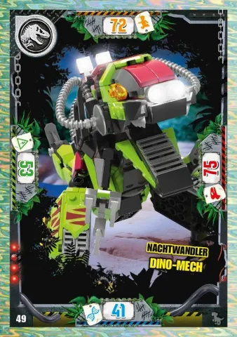 Jurassic World Trading Card Game (German) Series 3 - # 49 Nachtwandler Dino-Mech