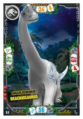 Jurassic World Trading Card Game (German) Series 3 - # 51 Anschleichender Brachiosaurus