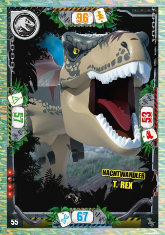 Jurassic World Trading Card Game (German) Series 3 - # 55 Nachtwandler T. rex