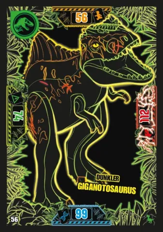 Jurassic World Trading Card Game (German) Series 3 - # 56 Dunkler Giganotosaurus