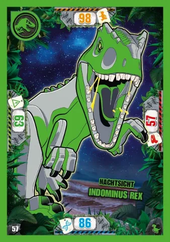 Jurassic World Trading Card Game (German) Series 3 - # 57 Nachtsicht Indominus Rex