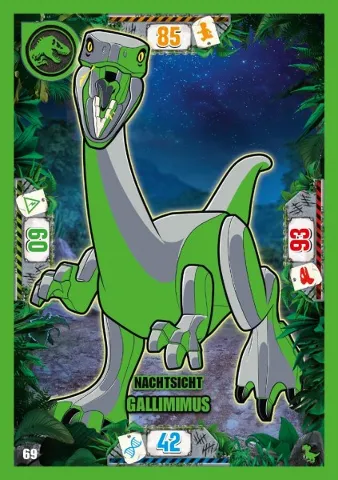 Jurassic World Trading Card Game (German) Series 3 - # 69 Nachtsicht Gallimimus