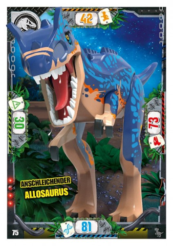 Jurassic World Trading Card Game (German) Series 3 - # 75 Anschleichender Allosaurus