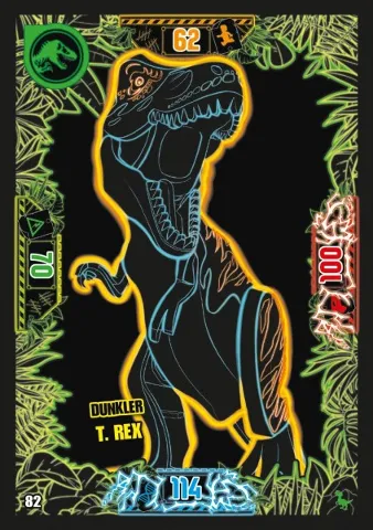 Jurassic World Trading Card Game (German) Series 3 - # 82 Dunkler T. rex
