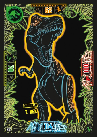 Jurassic World Trading Card Game (German) Series 3 - # 82 Dunkler T. rex