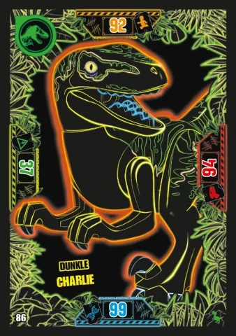 Jurassic World Trading Card Game (German) Series 3 - # 86 Dunkle Charlie