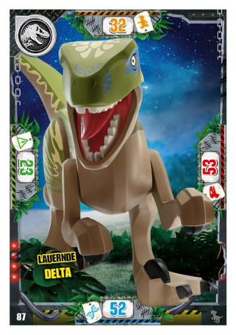 Jurassic World Trading Card Game (German) Series 3 - # 87 Lauernde Delta