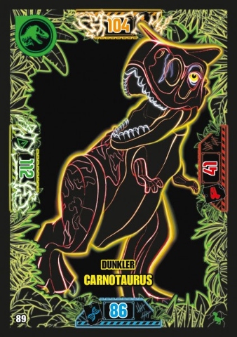 Jurassic World Trading Card Game (German) Series 3 - # 89 Dunkler Carnotaurus