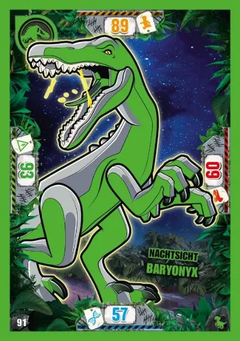 Jurassic World Trading Card Game (German) Series 3 - # 91 Nachtsicht Baryonyx