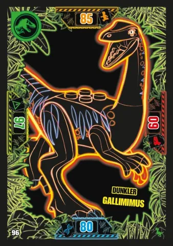 Jurassic World Trading Card Game (German) Series 3 - # 96 Dunkler Gallimimus