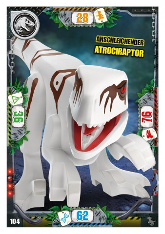 Jurassic World Trading Card Game (German) Series 3 - # 104 Anschleichender Atrociraptor