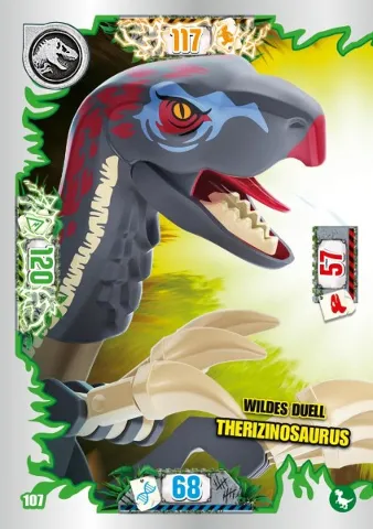 Jurassic World Trading Card Game (German) Series 3 - # 107 Wildes Duell Therizinosaurus