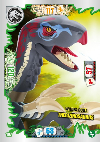 Jurassic World Trading Card Game (German) Series 3 - # 107 Wildes Duell Therizinosaurus