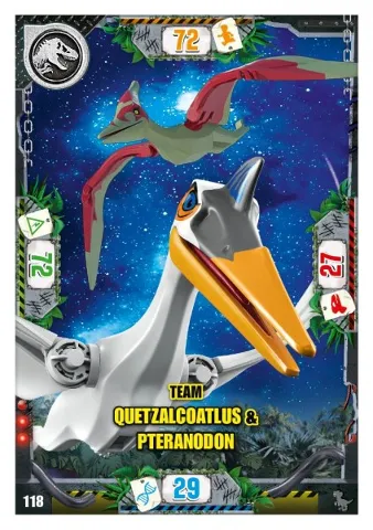 Jurassic World Trading Card Game (German) Series 3 - # 118 Team Quetzalcoatlus & Pteranodon