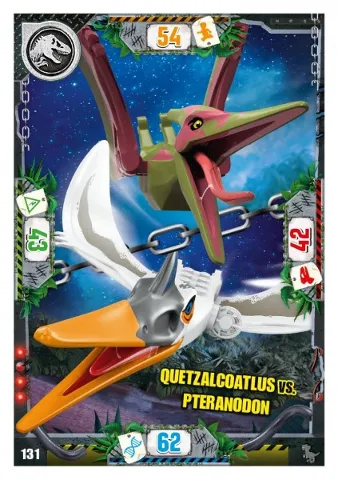 Jurassic World Trading Card Game (German) Series 3 - # 131 Quetzalcoatlus vs. Pteranodon