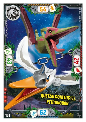 Jurassic World Trading Card Game (German) Series 3 - # 131 Quetzalcoatlus vs. Pteranodon