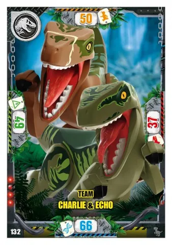 Jurassic World Trading Card Game (German) Series 3 - # 132 Team Charlie & Echo