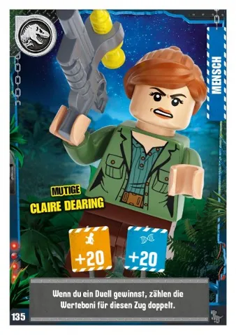 Jurassic World Trading Card Game (German) Series 3 - # 135 Mutige Claire Dearing