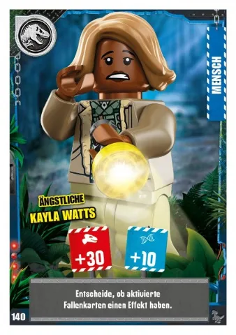 Jurassic World Trading Card Game (German) Series 3 - # 140 Ängstliche Kayla Watts
