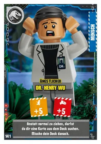 Jurassic World Trading Card Game (German) Series 3 - # 141 Ängstlicher Dr. Henry Wu