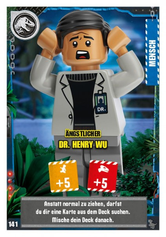Jurassic World Trading Card Game (German) Series 3 - # 141 Ängstlicher Dr. Henry Wu
