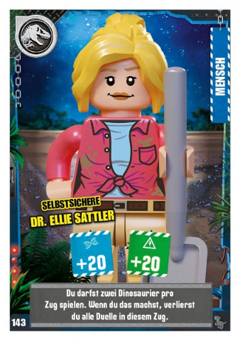 Jurassic World Trading Card Game (German) Series 3 - # 143 Selbstsichere Dr. Ellie Sattler