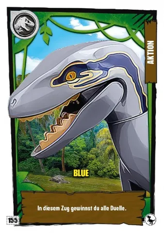 Jurassic World Trading Card Game (German) Series 3 - # 155 Blue