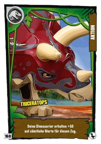 Jurassic World Trading Card Game (German) Series 3 - # 160 Triceratops