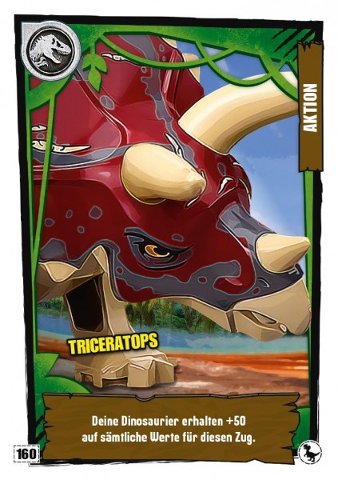 Jurassic World Trading Card Game (German) Series 3 - # 160 Triceratops