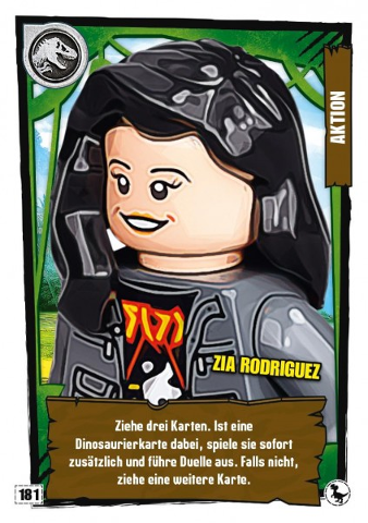 Jurassic World Trading Card Game (German) Series 3 - # 181 Zia Rodriguez