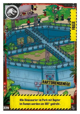 Jurassic World Trading Card Game (German) Series 3 - # 229 Raptorengehege